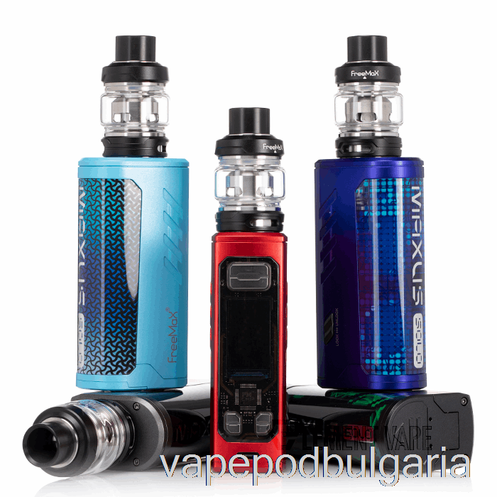 Vape 10000 Дръпки Freemax Maxus Solo 100w Starter Kit Silver